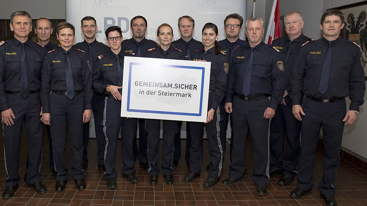 Die Sicherheitskoordinatoren des Projektes "gemeinsam.sicher" in der Steiermark