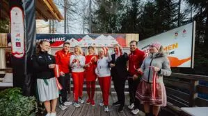 Johannes Aigner, Petra Huber (OEPC), Astrid Steharnig-Staudinger (AustriaTourist), Maria Rauch-Kallat (OEPC), Erwin van Lambaart (Oesterreichische Lotterien) und Markus Salcher (AUT)