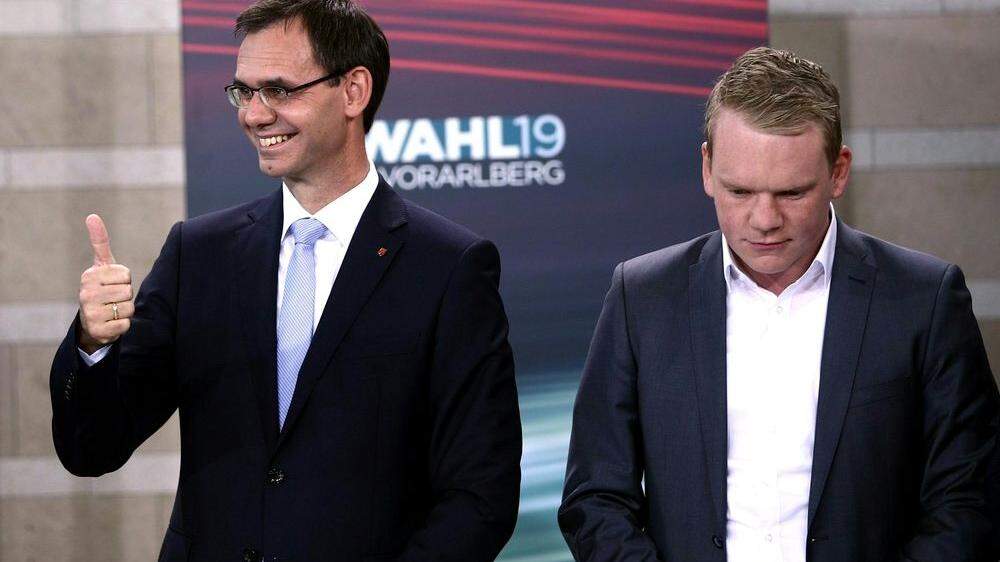 LH Markus Wallner (ÖVP), Christof Bitschi (FPÖ)