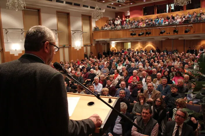 Veranstalter war die Stadtgemeinde Bad Aussee - hier mit Bürgermeister Franz Frosch am Rednerpult
