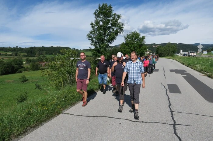 Die Strecke führte dann über Haideggendorf, Lafnitzdorf, Tanzegg, Karnegg und Spital zum Rüsthaus nach Schäffern.
