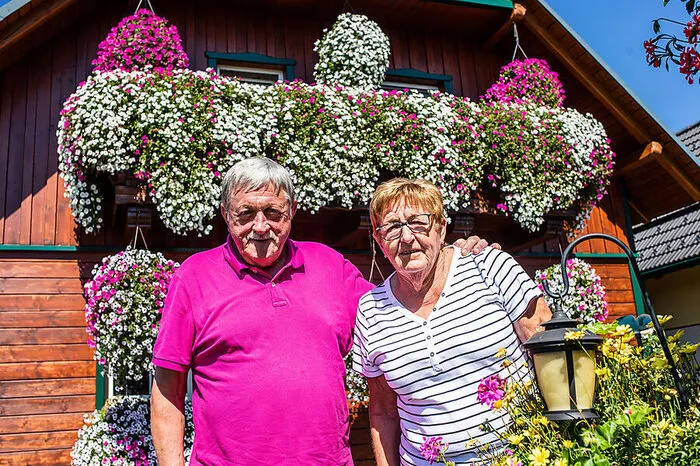 Landessieg in der Kategorie "Privathäuser mit Balkon und Garten": Hubert Mannsberger und Maria Kunst aus St. Stefan im Lavanttal