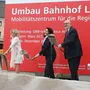 Elisabeth Blanik, Ingrid Felipe und Andreas Matthä setzten offiziell den Spatenstich 	