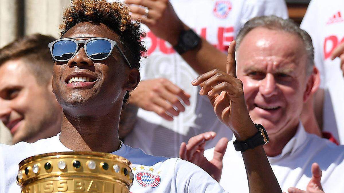 Ein Bild aus besseren gemeinsamen Tagen: David Alaba und Karl-Heinz Rummenigge