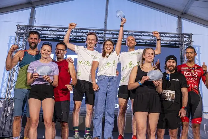 Siegerehrung IronMan Company Triathlon Klagenfurt Juni 2025