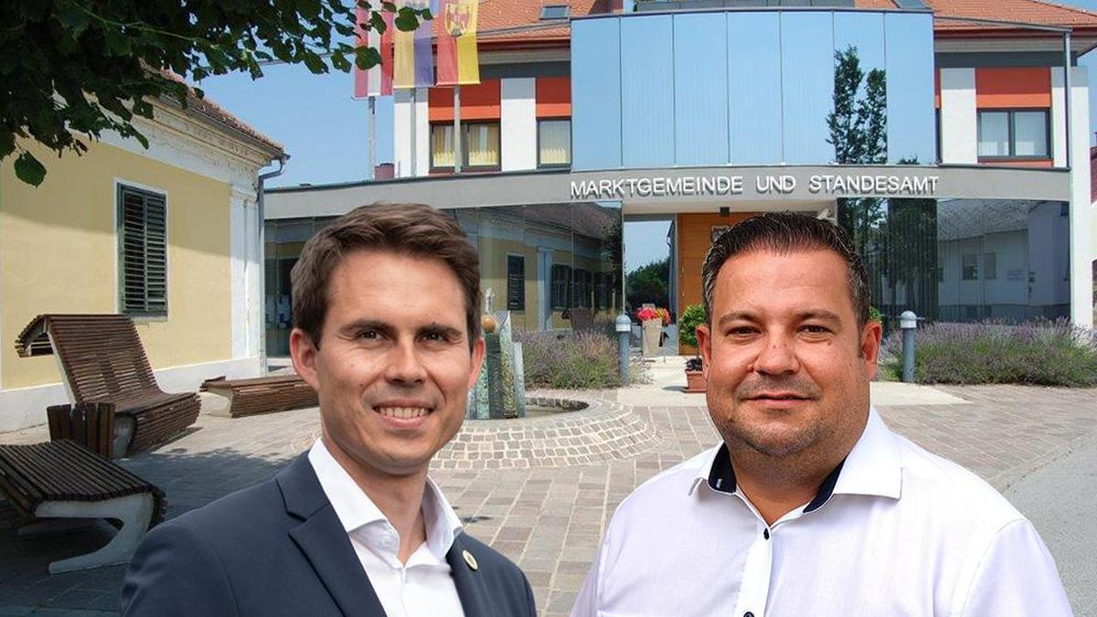 Zur Wahl stehen SPÖ-Vizebürgermeister David Venus (l.) und ÖVP-Gemeindevorstand Patrick Kainz (r.)