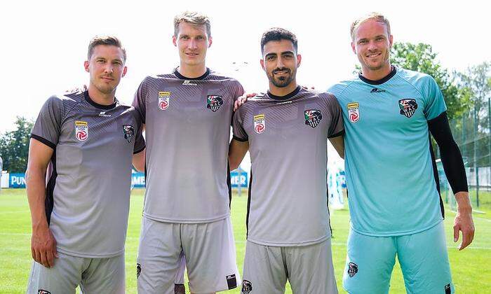 Die bisherigen Neuzugänge Kerschbaumer, Piesinger, Vergos und Bonmann waren beim Auftakt schon dabei