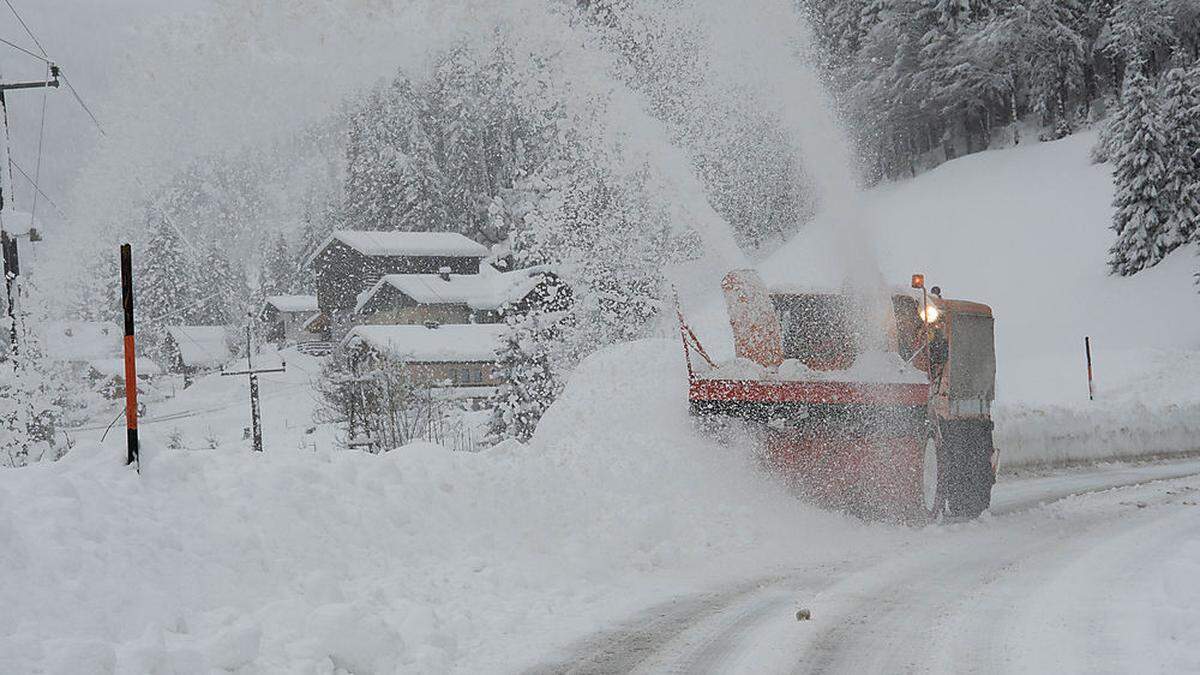 Das Lesachtal hat wieder rund 40 Zentimeter Neuschnee dazu bekommen