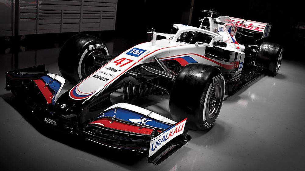 Der neue Wagen des Haas-Rennstalls