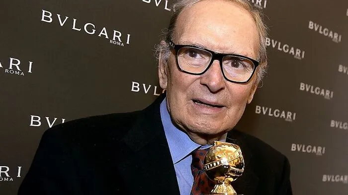 2016 erhielt er auch einen Golden Globe. Ennio Morricone, Altmeister der Filmmusik.