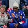 Rapper Snoop Dogg feuerte das US-amerikanische Curling-Team an
