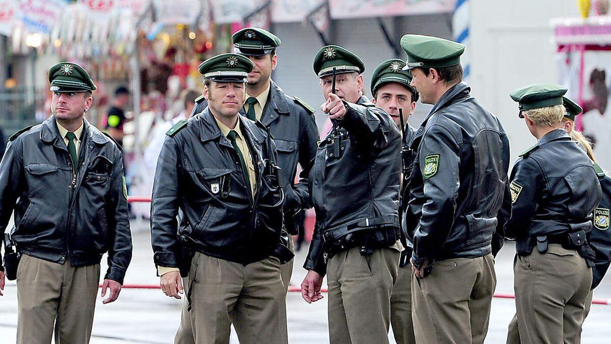 Die Polizei am Münchner Oktoberfest.