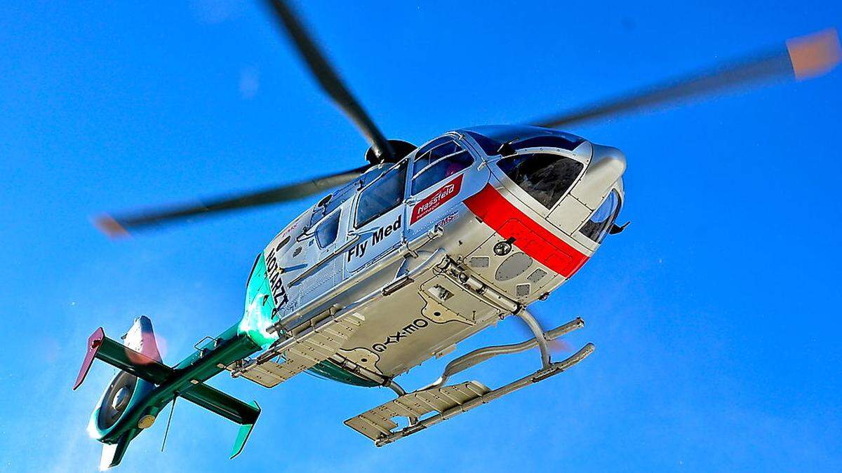 Die Verletzte wurde mit dem Airmed 1 ins UKH Klagenfurt geflogen