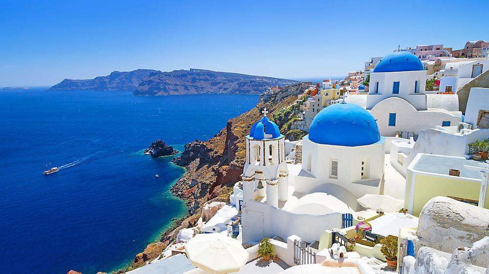 Griechenland - hier Santorin - ist bei den Österreichern besonders beliebt