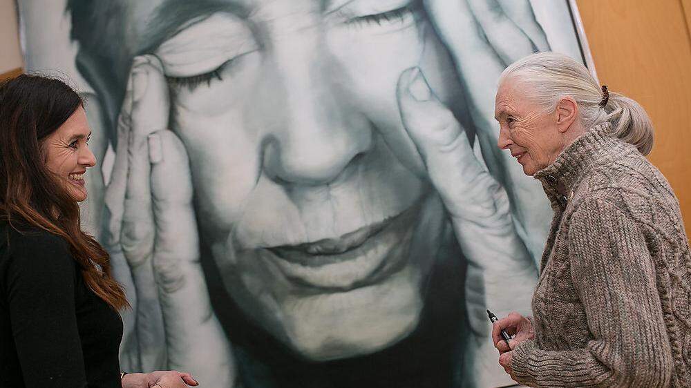 Marion Rauter traf Jane Goodall am Sonntag in Wien