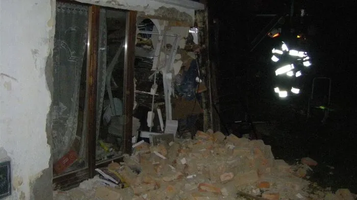 An dieser Stelle krachte das Auto in das Haus der weststeirischen Familie.