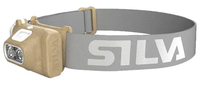 Stirnlampen aus recyceltem Kunststoff. Die Lampeneinheit besteht aus Polymeren, die mit Pflanzenfasern aus Hanf gemischt werden