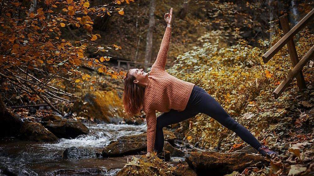 Sandra Sabitzer hat sich als Yogalehrerin selbstständig gemacht.