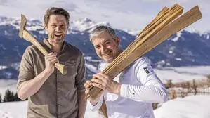 Kochen ohne Strom: Manuel Ressi und Hannes Müller