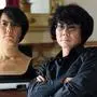 Roboterforscher Hiroshi Ishiguro und ein Android nach seinem Ebenbild 