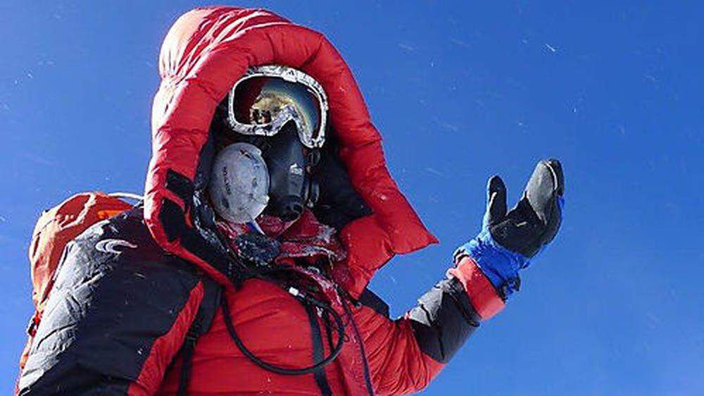 Andy Holzer auf dem Gipfel des Everest: Am 21. Mai um 7.20 Uhr