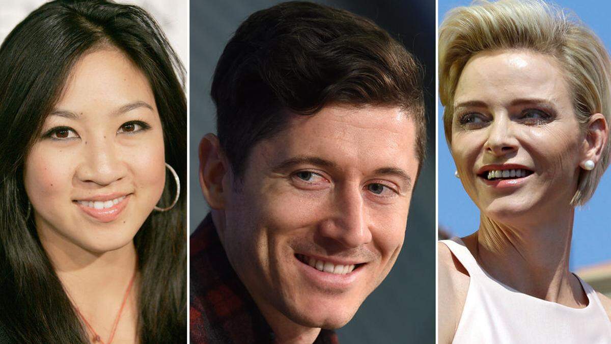 Michelle Kwan, Robert Lewandowski, Charlene von Monaco