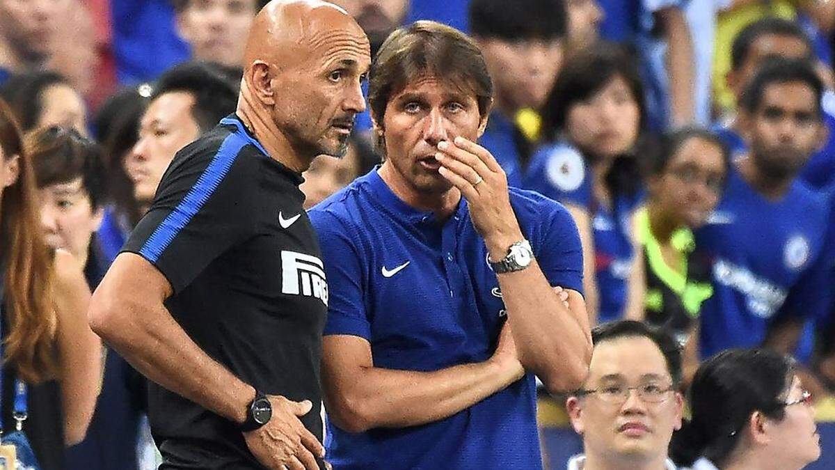 Die Trainer Luciano Spalletti und Antonio Conte konnten es nicht glauben