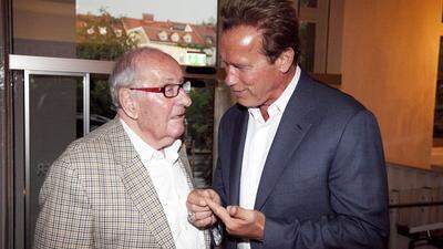 Alfred Gerstl mit seinem engen Freund Arnold Schwarzenegger 2012