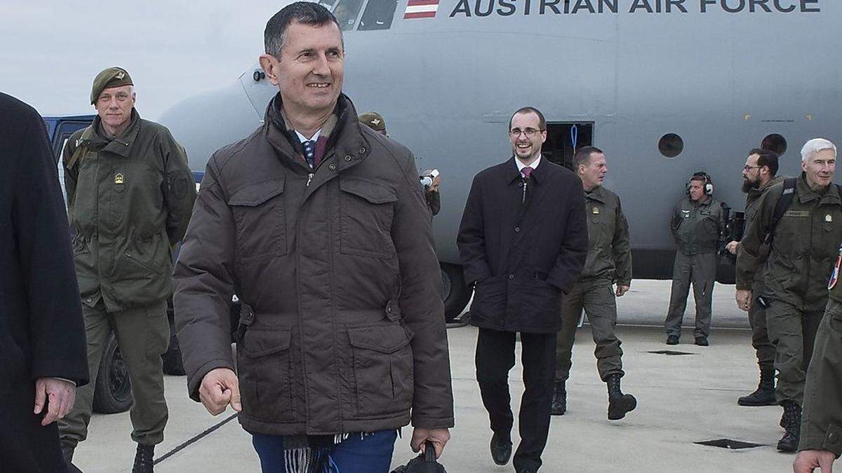 Minister Thomas Starlinger bei seinem Truppenbesuch am Westbalkan