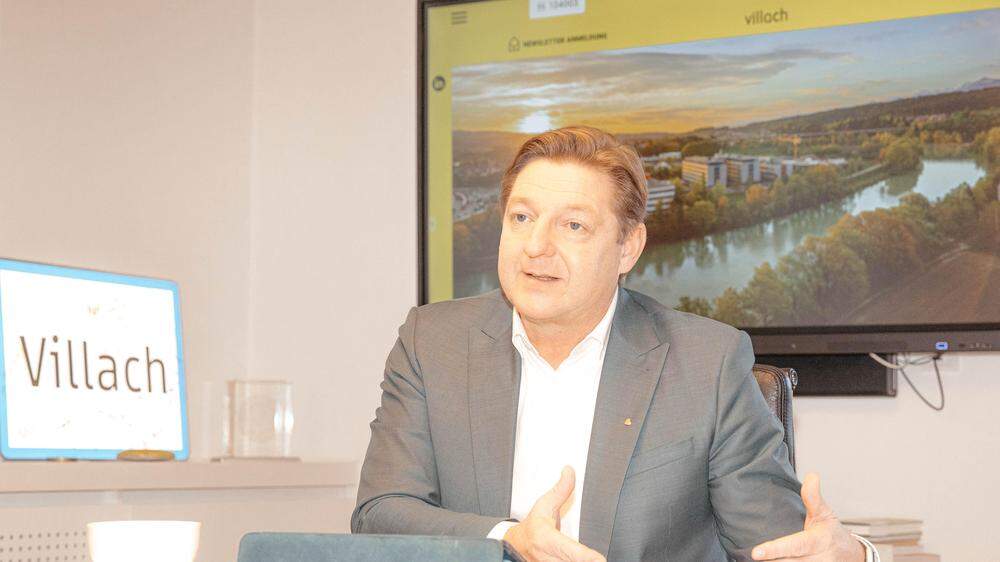 Günther Albel ist seit 2015 Villacher Bürgermeister und seit 2021 Obmann des Kärntner Städtebundes