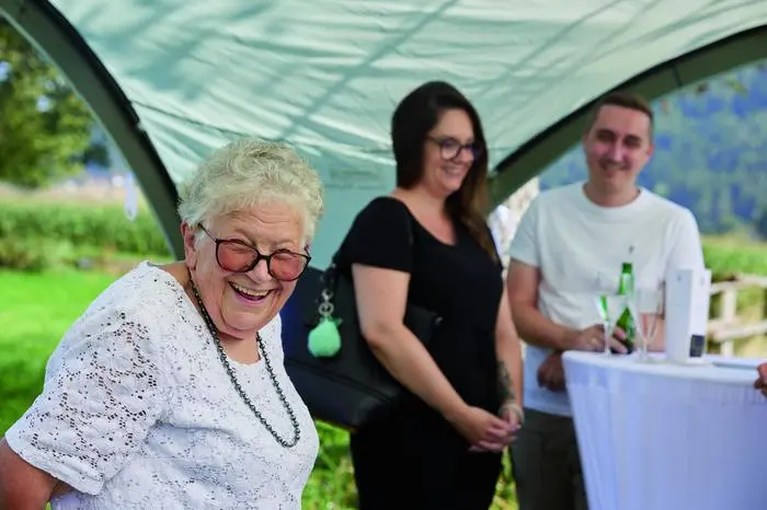 Oma Frieda ist die Namensgeberin der Druckerpresse 