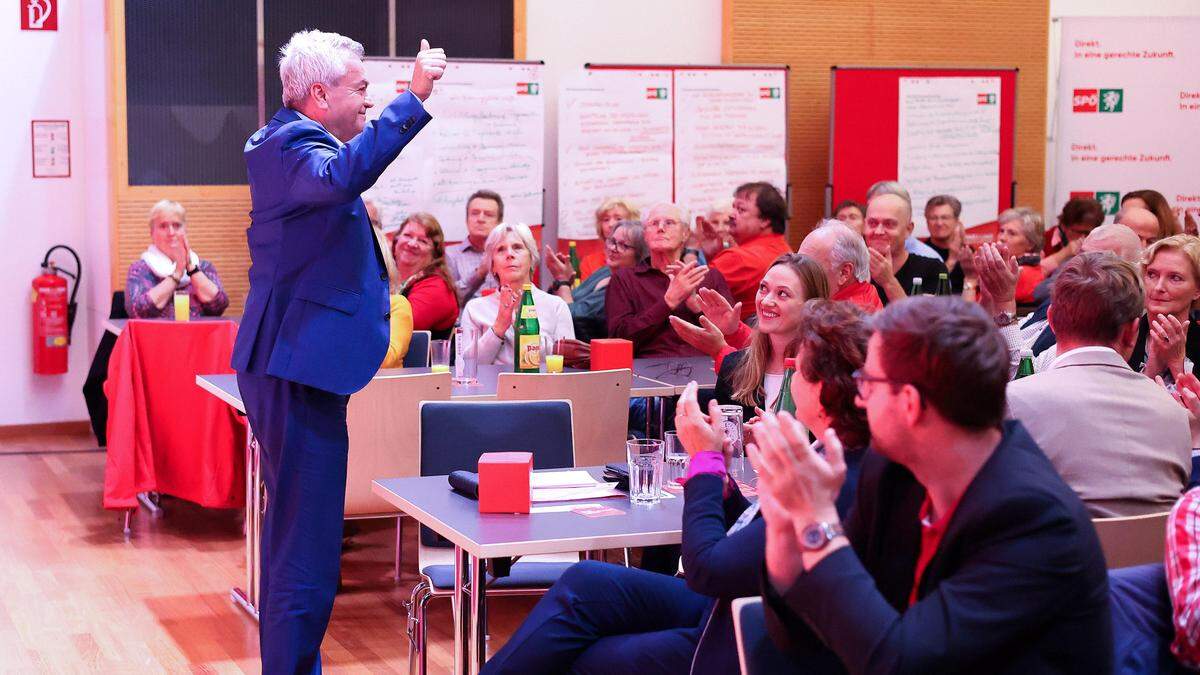 . | Anton Lang auf der SPÖ-Direktwahlveranstaltung in Werndorf 