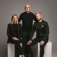 Fritz Wutscher (Mitte) mit seinen beiden Kindern Alexandra Wutscher-Hold und Fritz Wutscher jr.