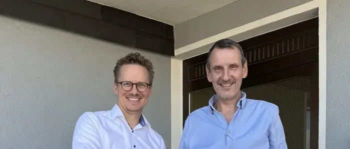Baumeister Wolfgang Berlinger und Baumeister Mario Steiner