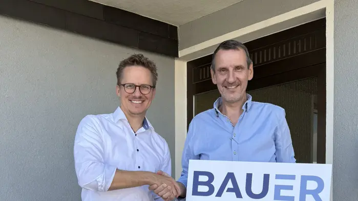 Baumeister Wolfgang Berlinger und Baumeister Mario Steiner