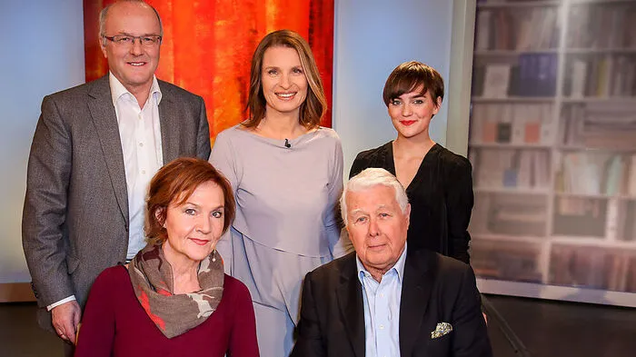 Barbara Stöckl mit ihren Talk-Gästen