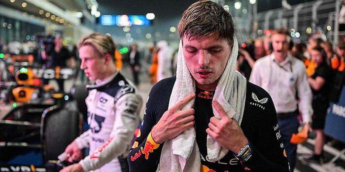 Man konnte Weltmeister Max Verstappen die Strapazen ansehen