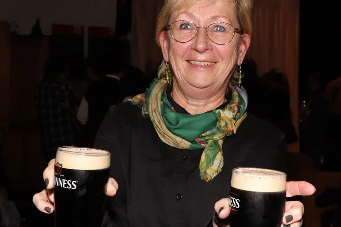 In der Pause gab es natürlich ein "Echtes" Guinness!