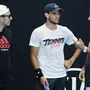 Nicolas Massu, Dominic Thiem und Thomas Muster (von links)