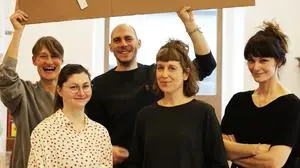 Das Team: Natasha Tetens, Barbara Sopa, Diether Kramer, Monika Feil und Claudia Gansberger