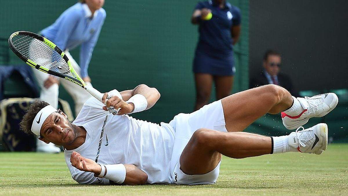 Rafael Nadal rutschte aus