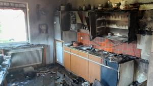 Die Spur der Verwüstung nach dem Küchenbrand