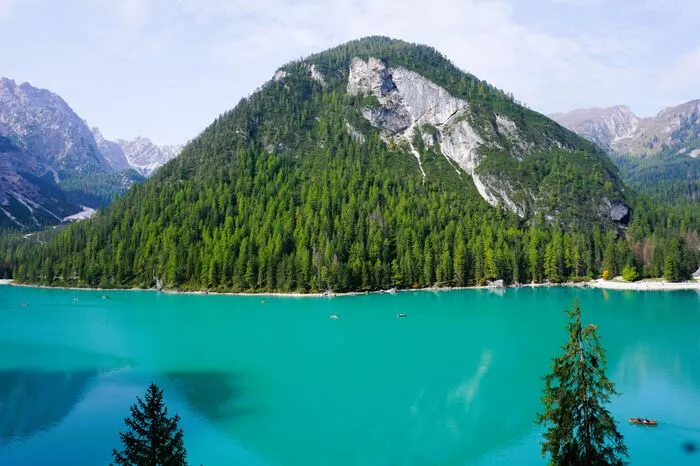 Am Pragser Wildsee entstand diese tolle Aufnahme.