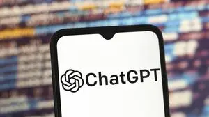 ChatGPT AI Photo Illustration The ChatGPT logo appears on a smartphone screen in this illustration photo in Reno, United States, on January 3, 2025. Photo Illustration by Jaque Silva/NurPhoto Reno United States PUBLICATIONxNOTxINxFRA Copyright: xJaquexSilvax originalFilename: avils-notitle250103_npG09.jpg