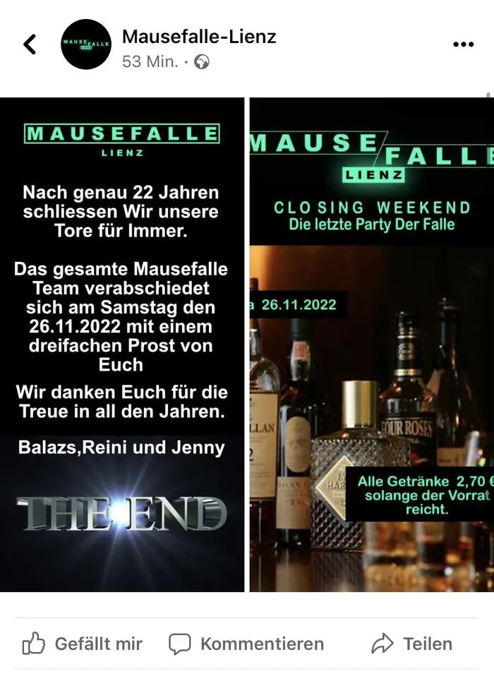 Diesen Post setzte das "Falle"-Team am Samstagabend ab