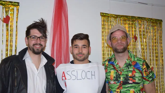Die Freiwillige Feuerwehr (FF) Griffen mit Kommandant-Stellvertreter Renè Kanz, Kameradschaftsführer Johannes Kraiger und Kommandant Bernhard Blasi (von links) organisierte wieder den Hydrantengschnas im Kultursaal.