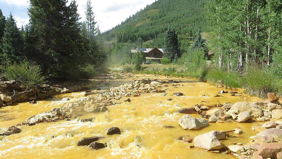 Der Animas River - eine gelb-braune Kloake