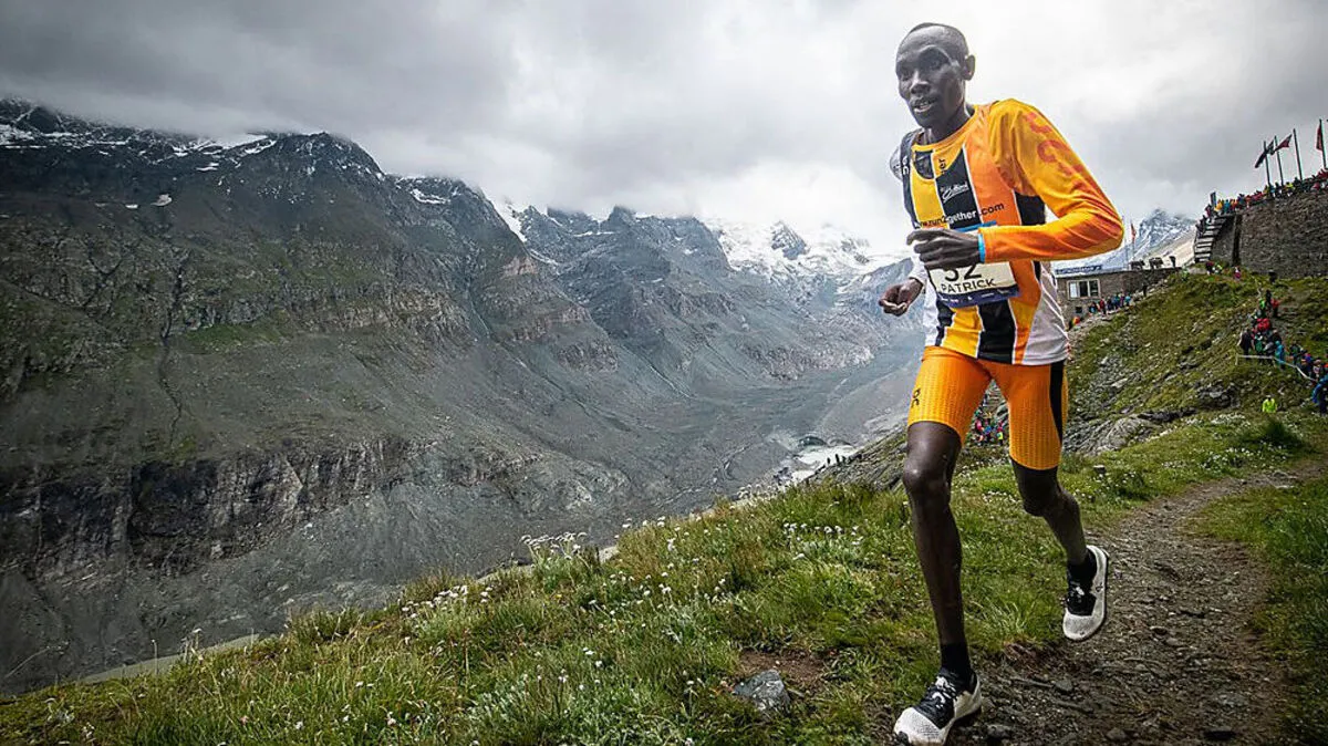 Von Juni bis September 2022 hat  der kenianische Bergläufer Patrick Kipngeno in Kals trainiert 