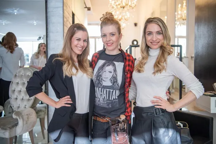 Die neuen Missen-Macherinnen Kerstin Zacharias und Stefanie Kogler mit Make Up Artistin Manuela Fechter
