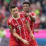 Robert Lewandowski und Kingsley Coman (von links)